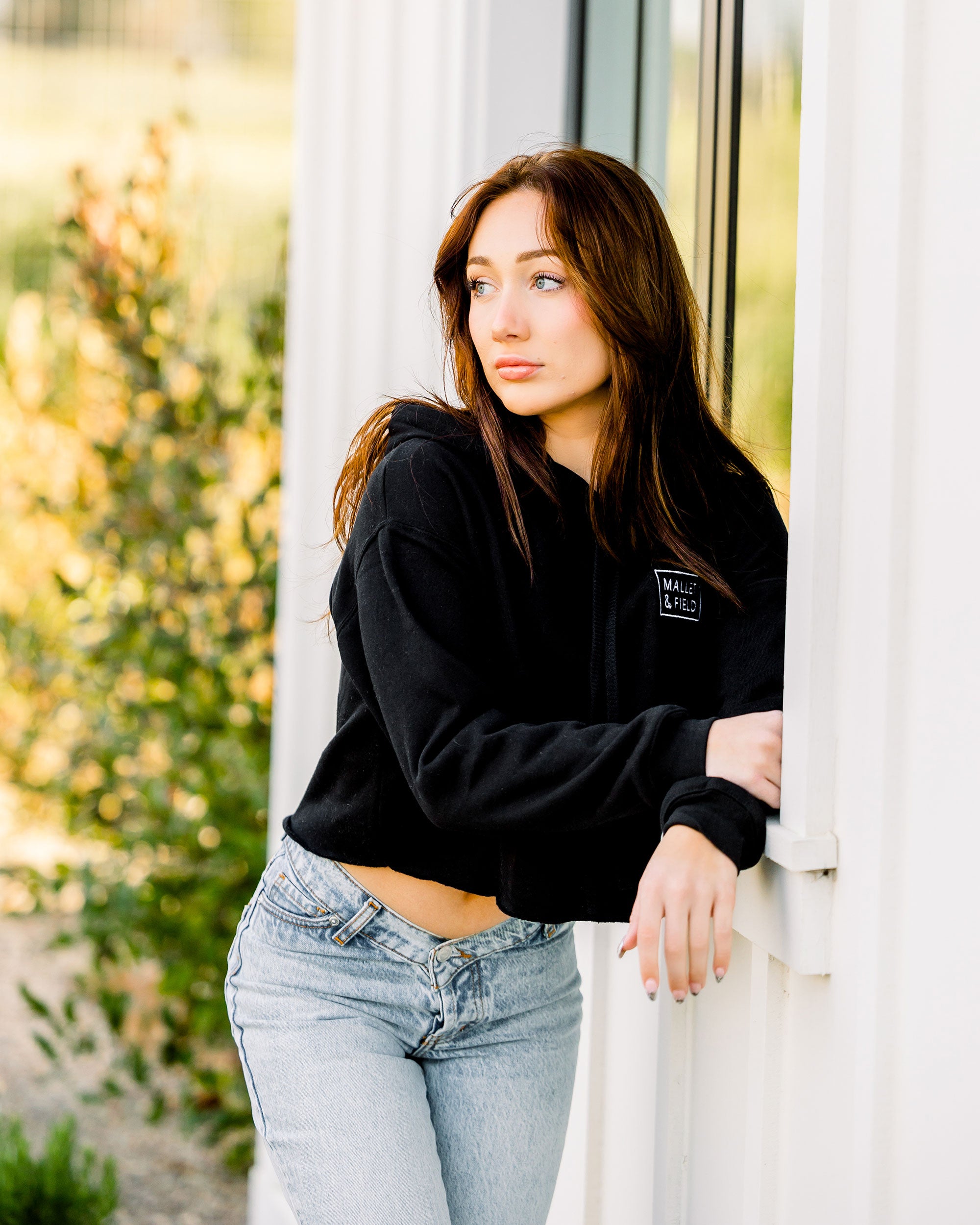 Women s Crop Hoodie Mallet and Field